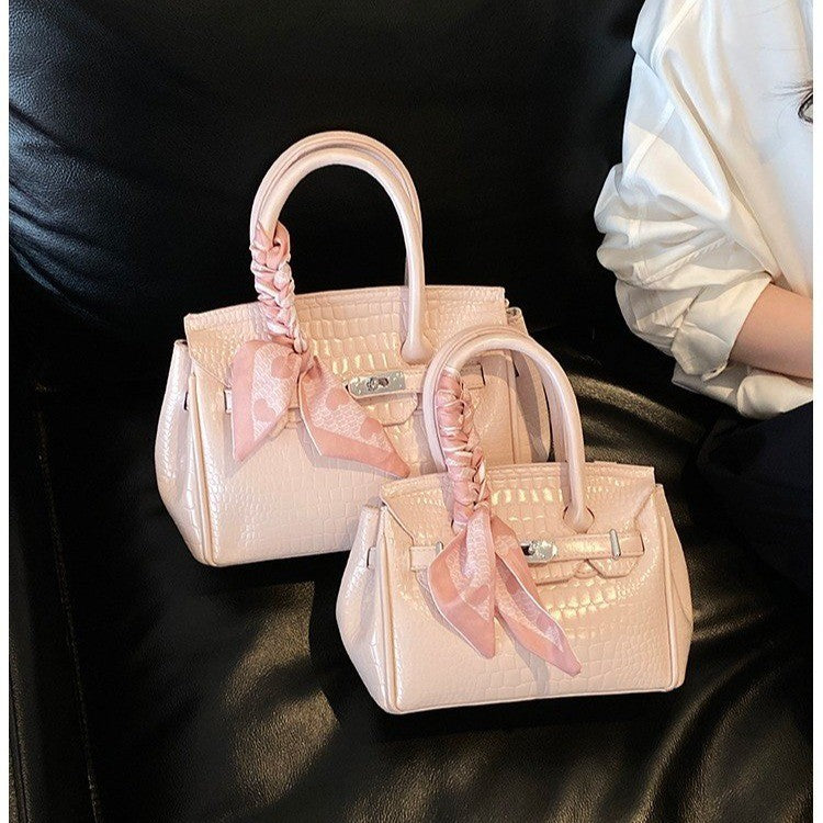 Elegante Krokodil-Prägung Handtasche Brehn