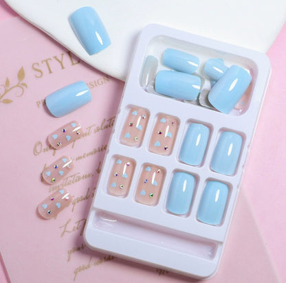 Herz-muster dekorative Acryl-Nail Art Brehn