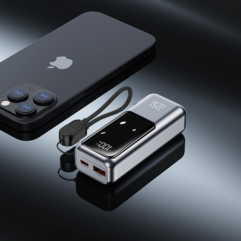 Tragbare Powerbank mit Digitaler Energieanzeige und Schnellladefunktion Brehn
