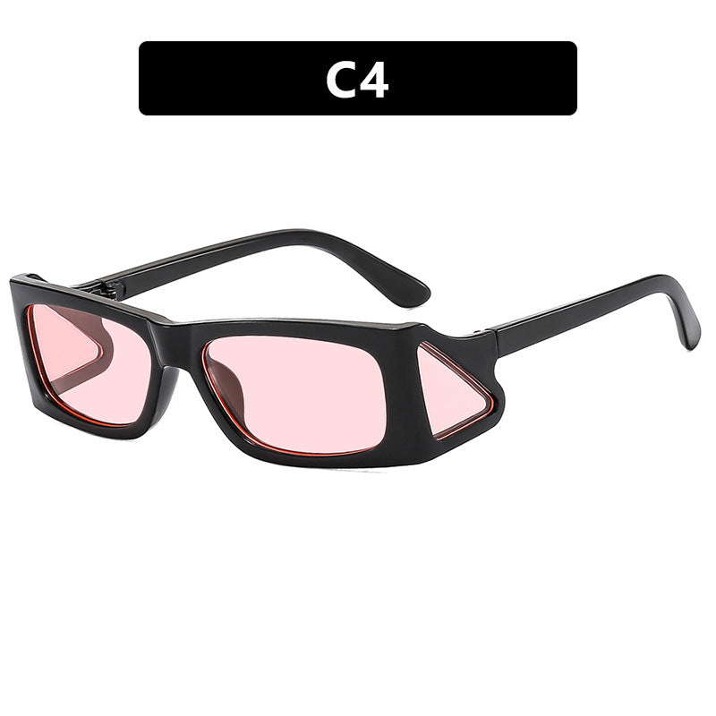 Damen extravagante Sonnenbrille im geometrischen Design Brehn
