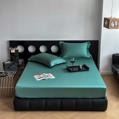 Luxuriöses Spannbettlaken-Set aus Satin-Mikrofaser