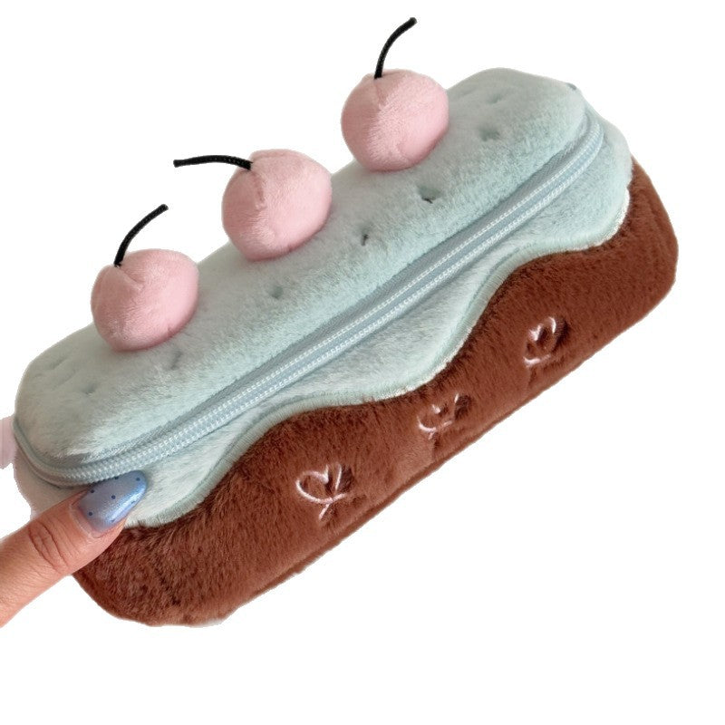 Wunderschöner Plüsch Kuchen-förmiger Stiftetui