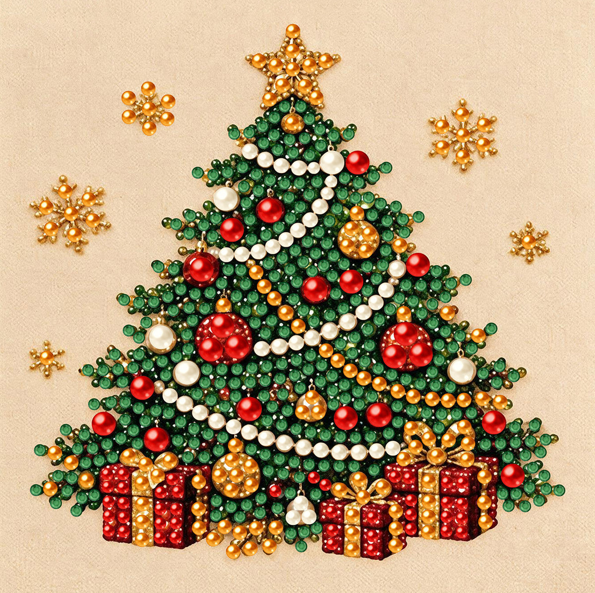 Festliche Weihnachtsbaum Dekoration