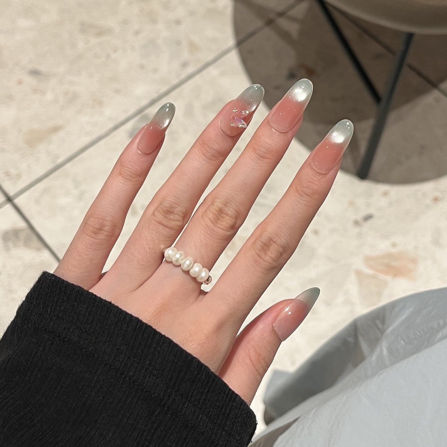 Ombre Stiletto Press-On-Nagelverlängerungen Brehn
