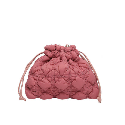 Gepolsterte Kordelzug-Handtasche