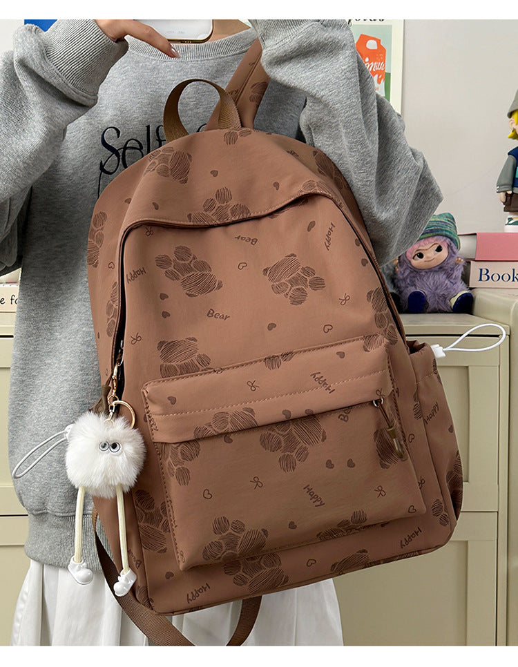Rucksack mit Niedlichen Pfotenmotiven und Ergonomischen Schulterriemen Brehn