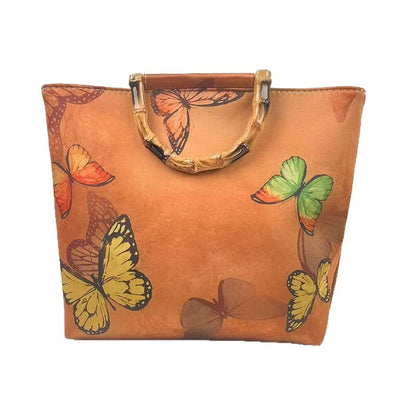 Elegante Tasche mit Bambusgriffen Brehn