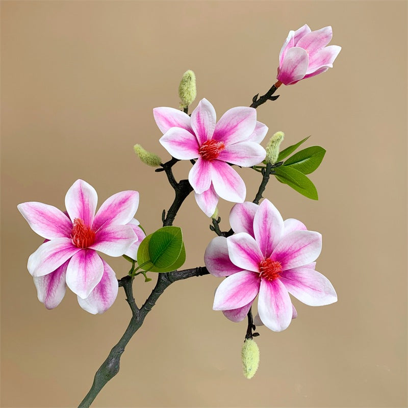 Dekorative künstliche Magnolienanordnung für die Wohnraumgestaltung