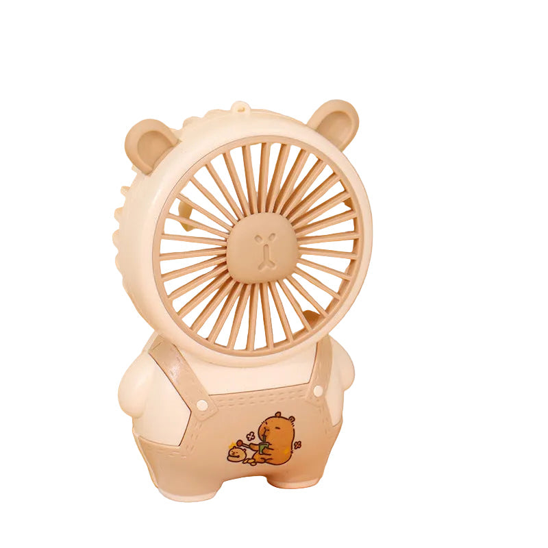 Frauen Tragbarer Mini Handventilator mit Tierohren und USB-Ladefunktion Brehn