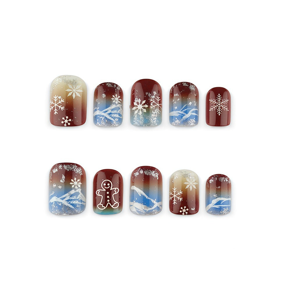 Dekorative Winter-Nagelkunst Brehn