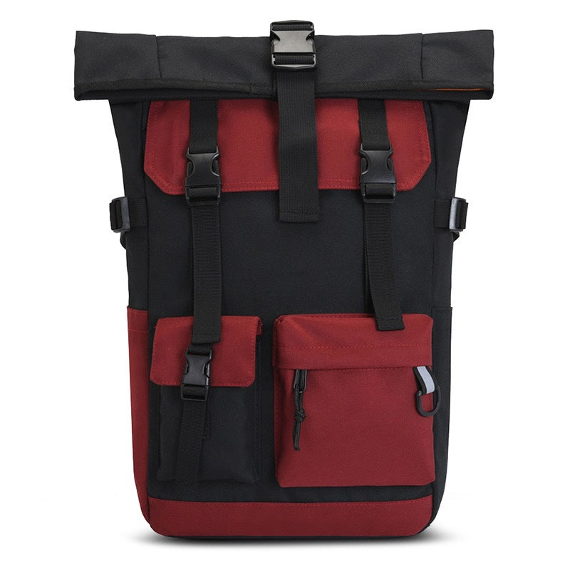 Moderner Rolltop-Rucksack mit Multifunktionalen Außentaschen Brehn