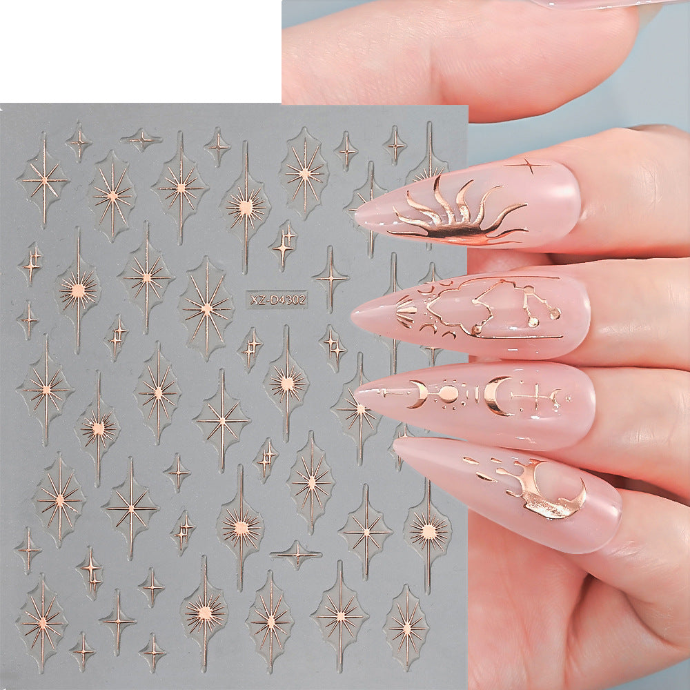 Nagelkunst Dekorative Folienaufkleber