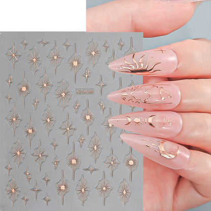 Nagelkunst Dekorative Folienaufkleber
