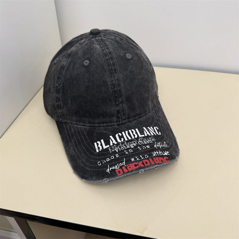 Herren beschädigte Grafik Denim Mütze Brehn