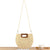 Handtasche Aus Hochwertigem Pflanzenfasergeflecht mit Holzgriff Brehn