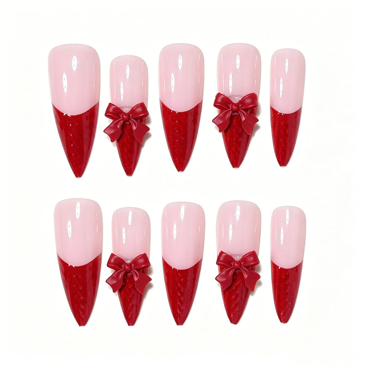 Künstlerische Stiletto Press-On Nagelspitzen Brehn