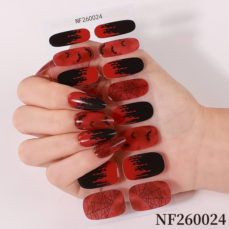 Halloween-inspirierte Nagelkunst-Wraps