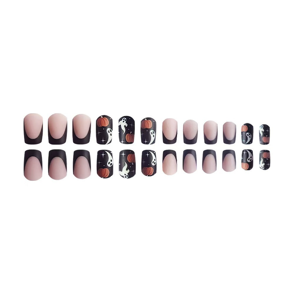 Kreatives Halloween-Themen Press-On Nagelset Brehn