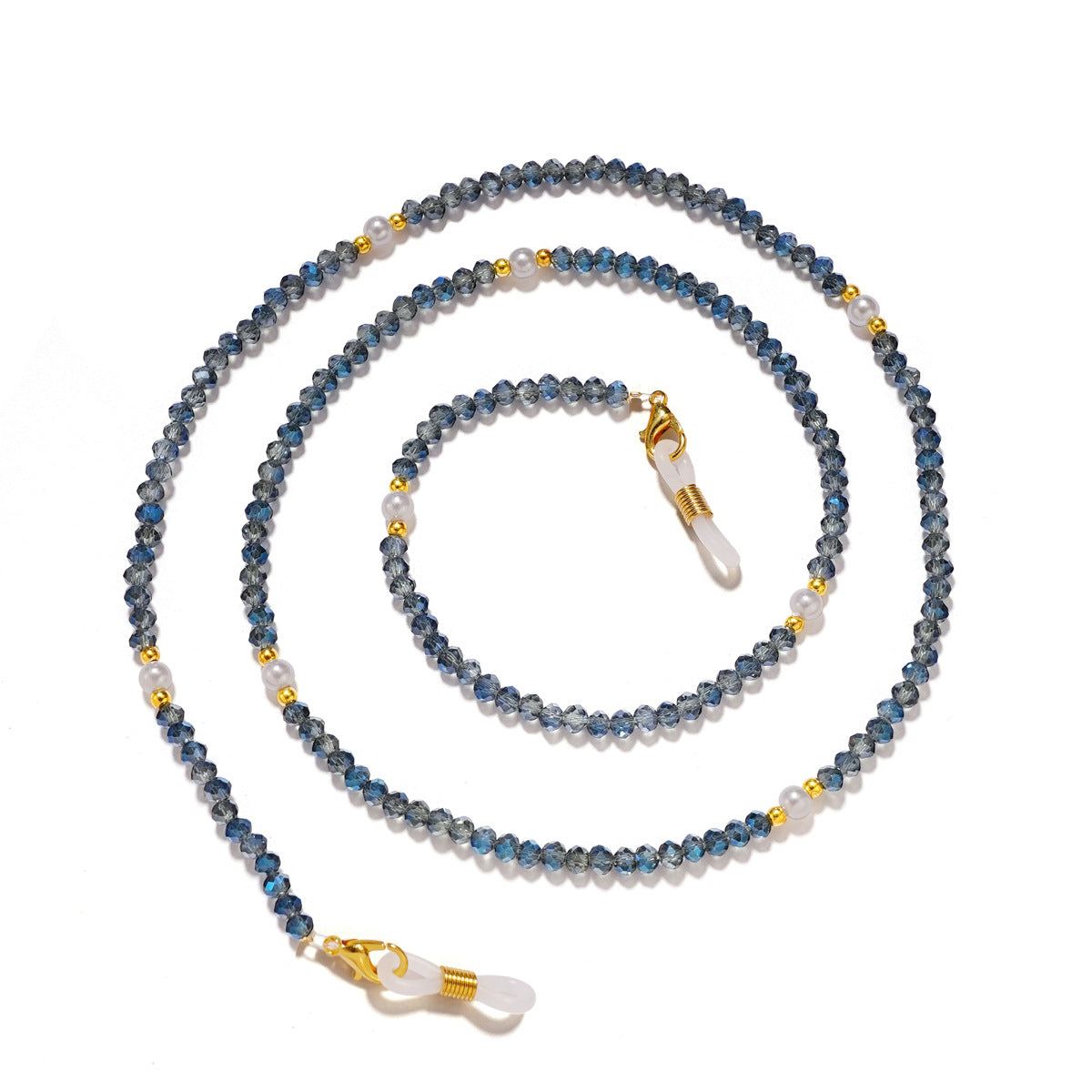 Elegante kristallbesetzte Brillekette Brehn