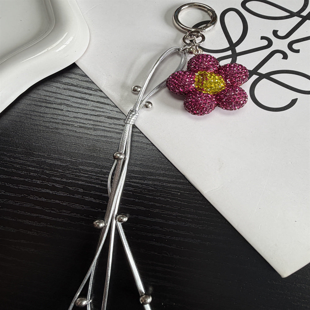 Rhinestone-Blumen-Anhänger Schlüsselanhänger Brehn