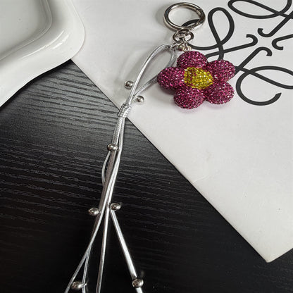 Rhinestone-Blumen-Anhänger Schlüsselanhänger Brehn