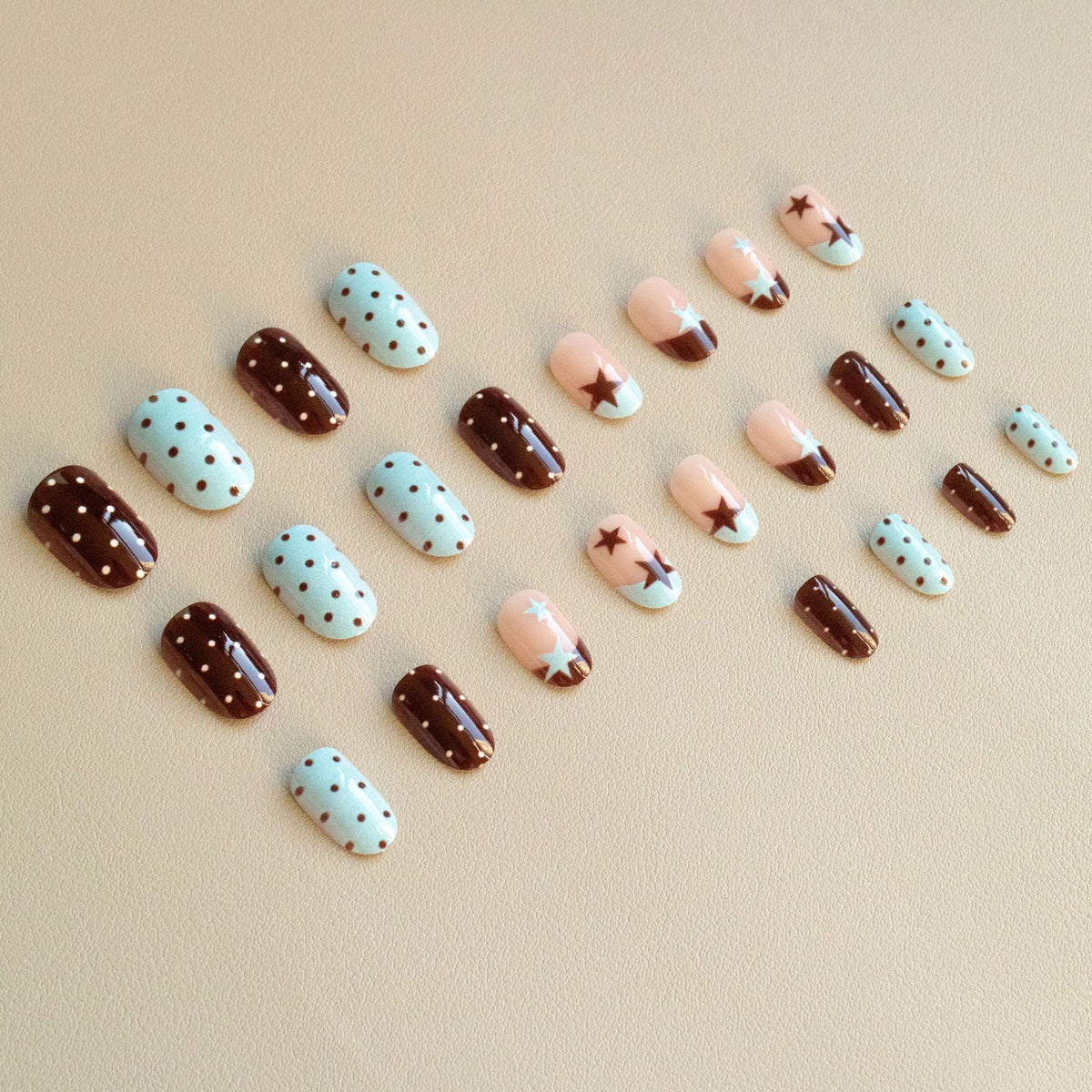Künstlerisches Star Akzent Nagelkunst Set