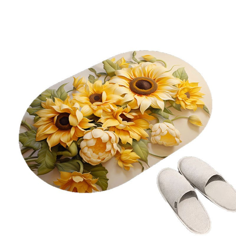 Blumenmuster Badematte Brehn