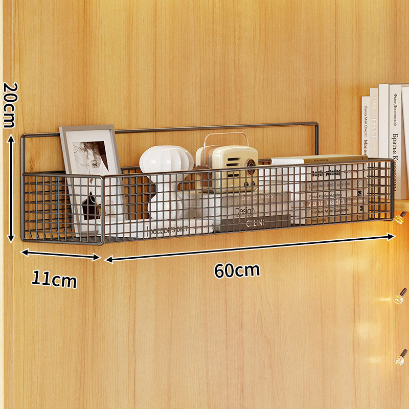 Wandmontierter Metallgitterlagkorb