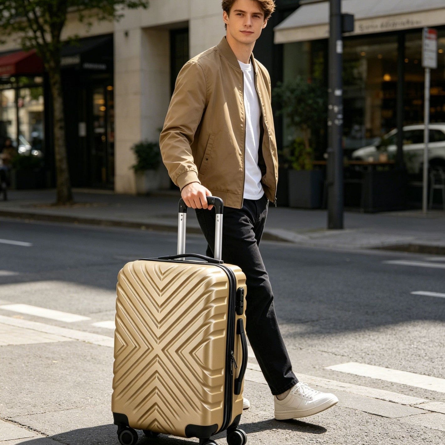 Unisex Premium Hartschalen-Rollreisetasche Brehn