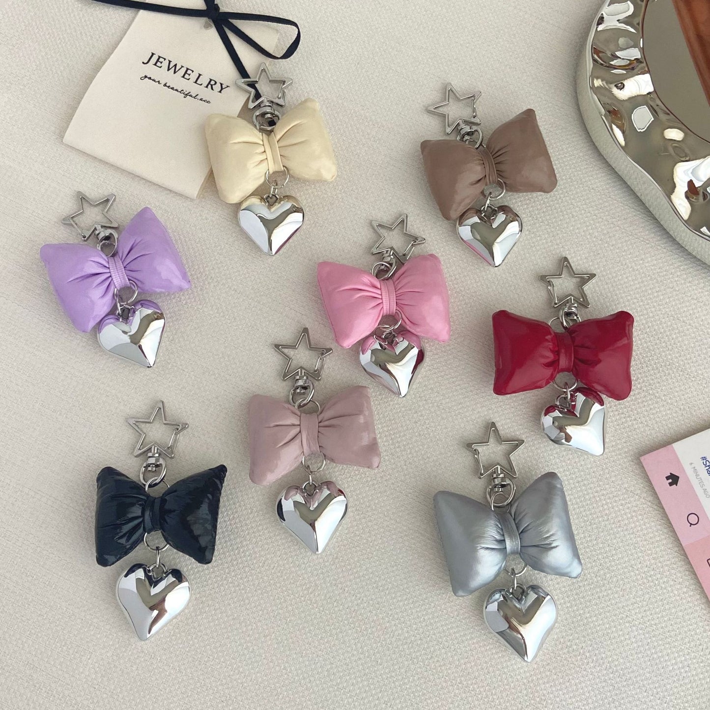 Bow-förmiger Charm Schlüsselanhänger Brehn