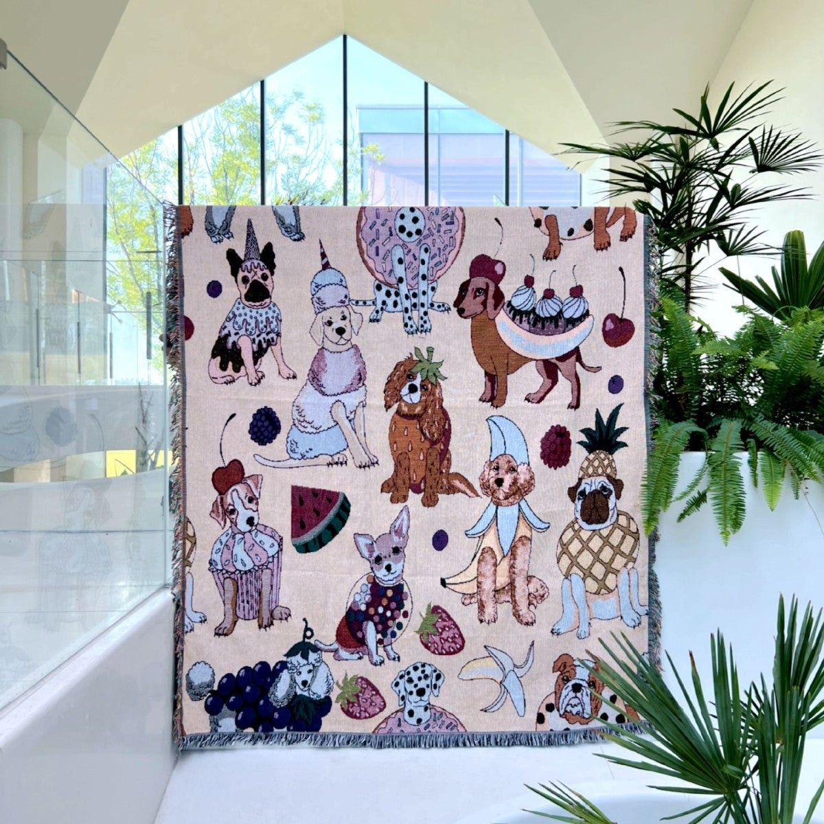 Dekoratieve haustier-themed Wurfdecke
