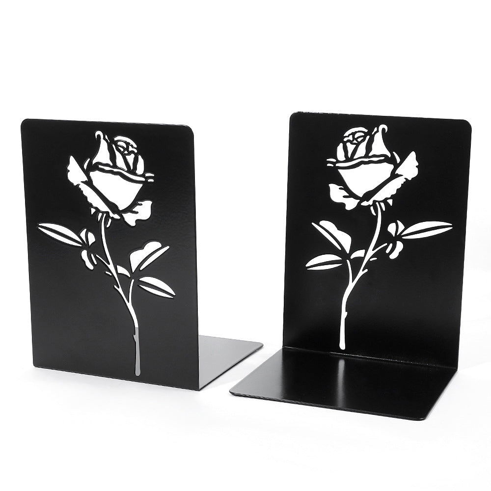 Dekorative florale Metallbuchstützen