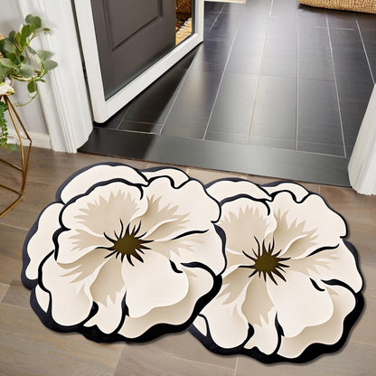 Blumenförmige dekorative Badematte