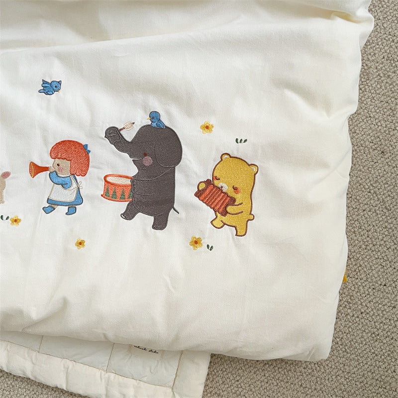 Unisex Kuscheldecke mit einem fröhlichen Tiermotiv Brehn