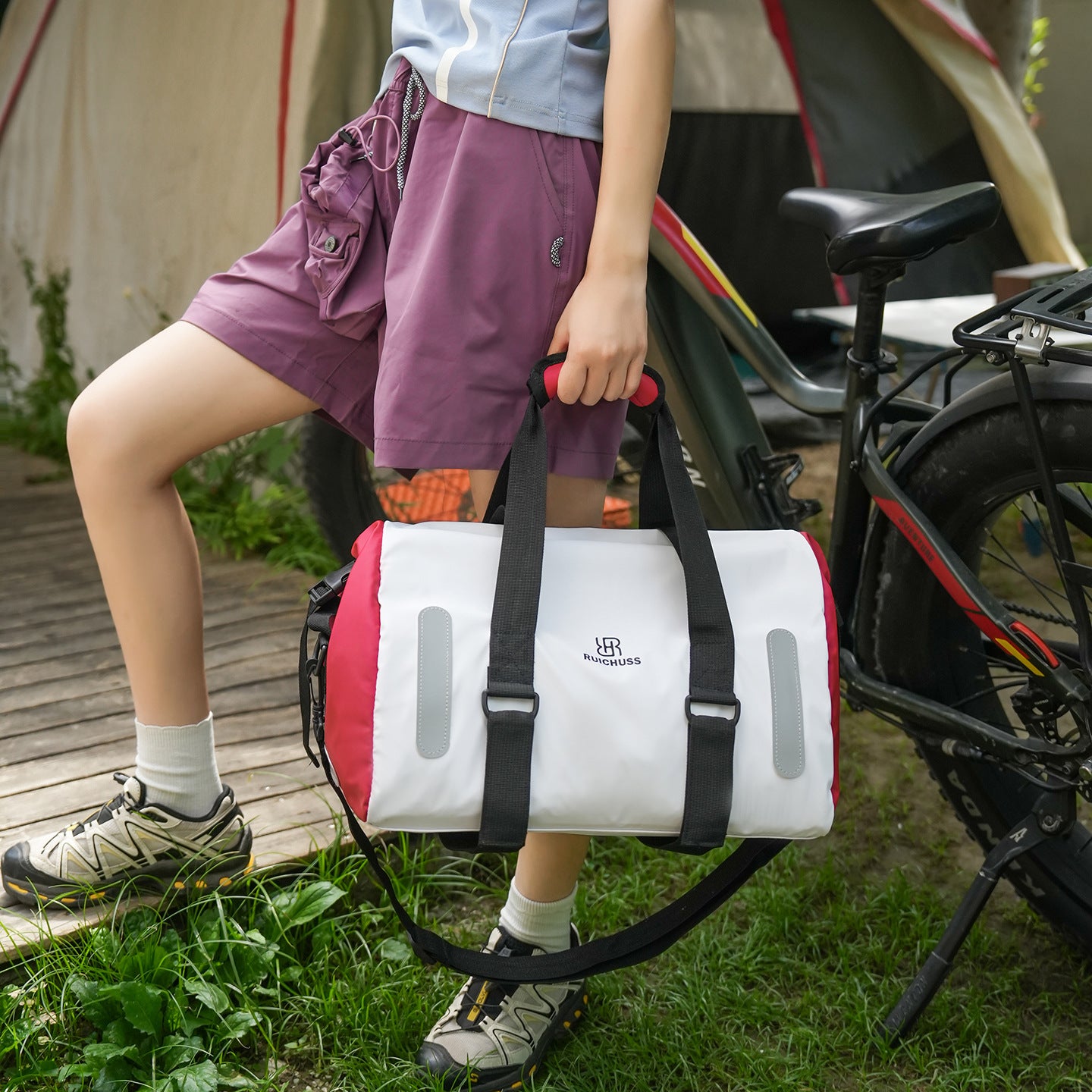Sportliche Fitness-Duffel-Tasche Mit Reflektierenden Akzenten Brehn