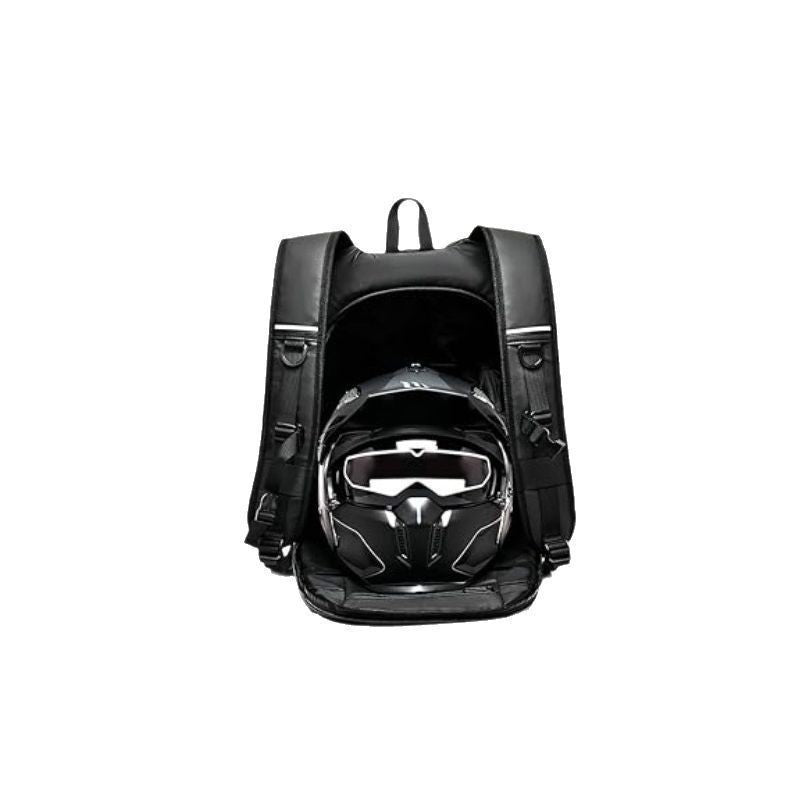 Multifunktionaler Motorrad-Rucksack mit Integrierter Helmtasche Brehn