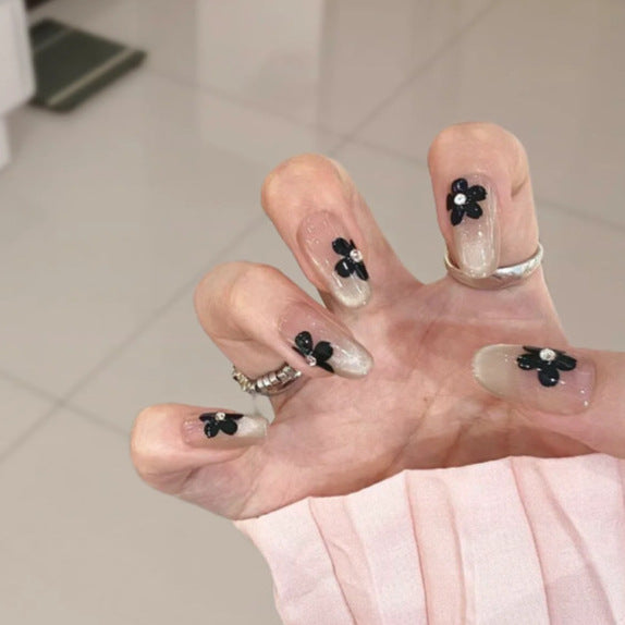 Verspielt Katzen-Themen Press-On Nail Art Brehn