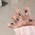 Verspielt Katzen-Themen Press-On Nail Art Brehn