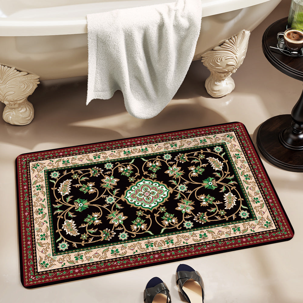 Elegante Blumenmuster-Badematte Brehn
