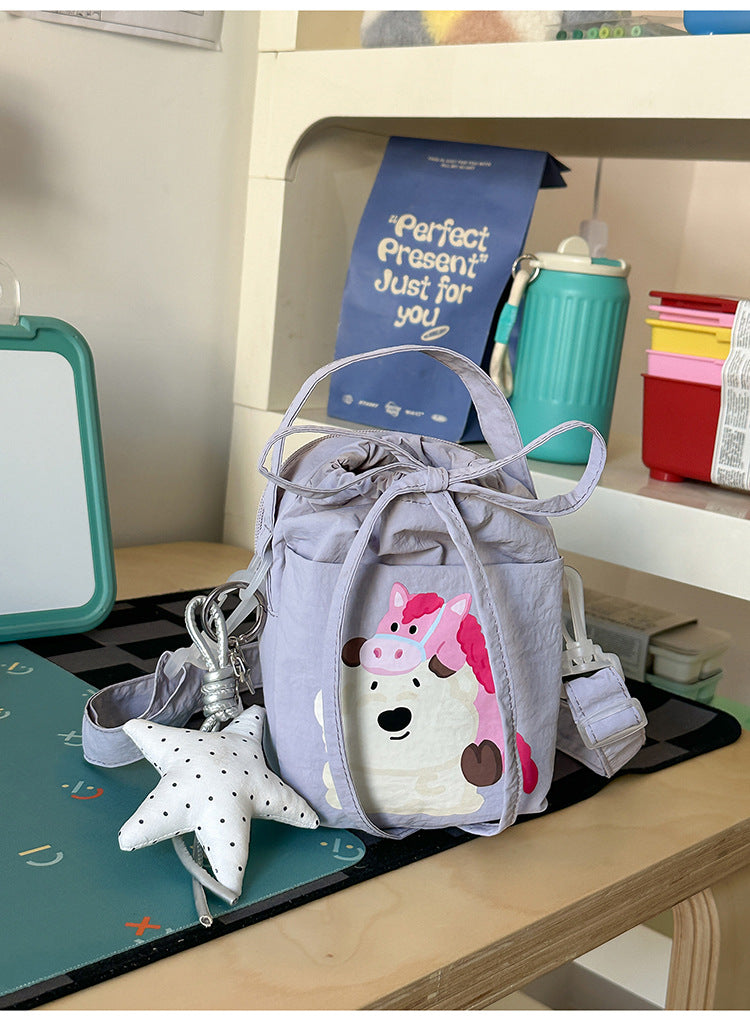 Niedlicher Plüsch-Charakter Mini-Rucksack