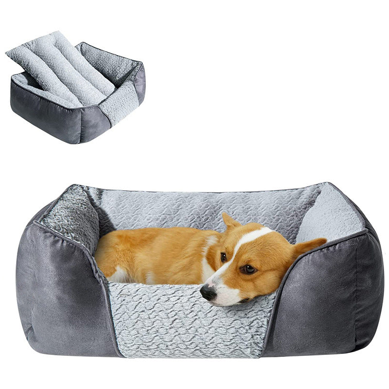 Gemütliches Orthopädisches Plüsch-Hundebett