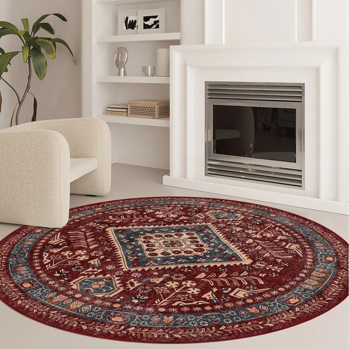 Eleganter runder Teppich