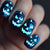 Halloween Leuchten-im-Dunkeln Press-On Nagelkunst Brehn