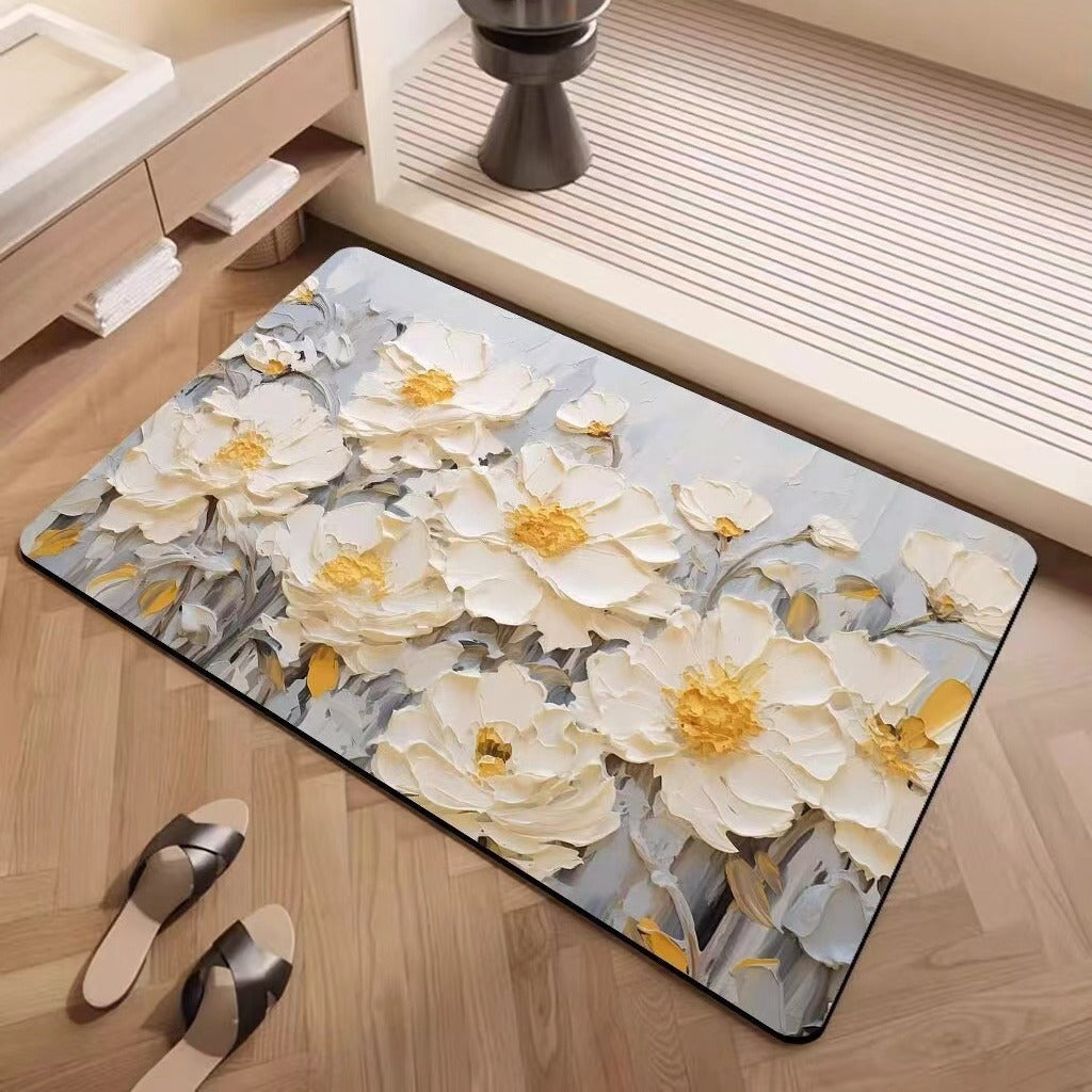 Luxuriöse strukturiertes Blumenteppich Brehn