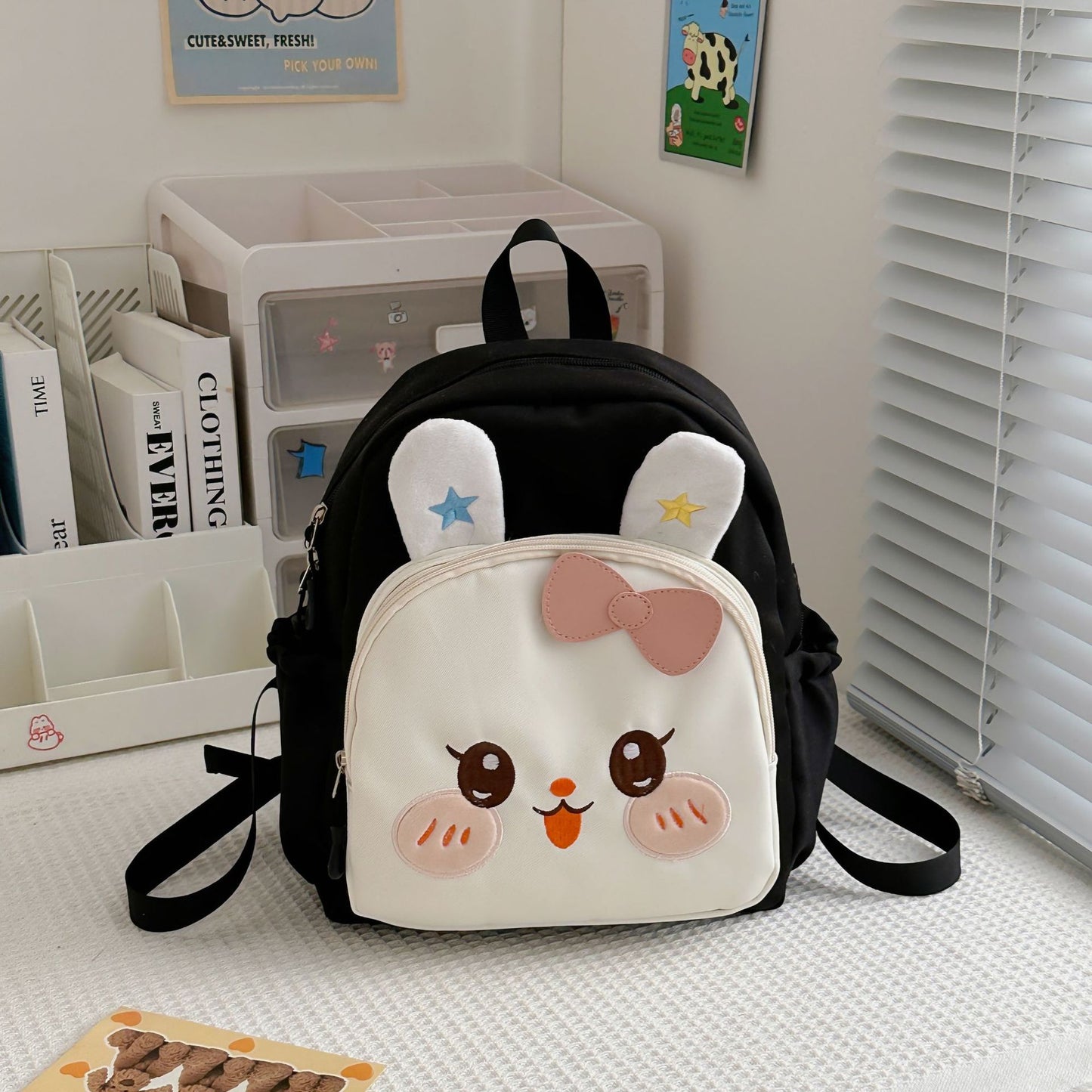 Mädchen Süße Hasen-Themen Mini Schulrucksack