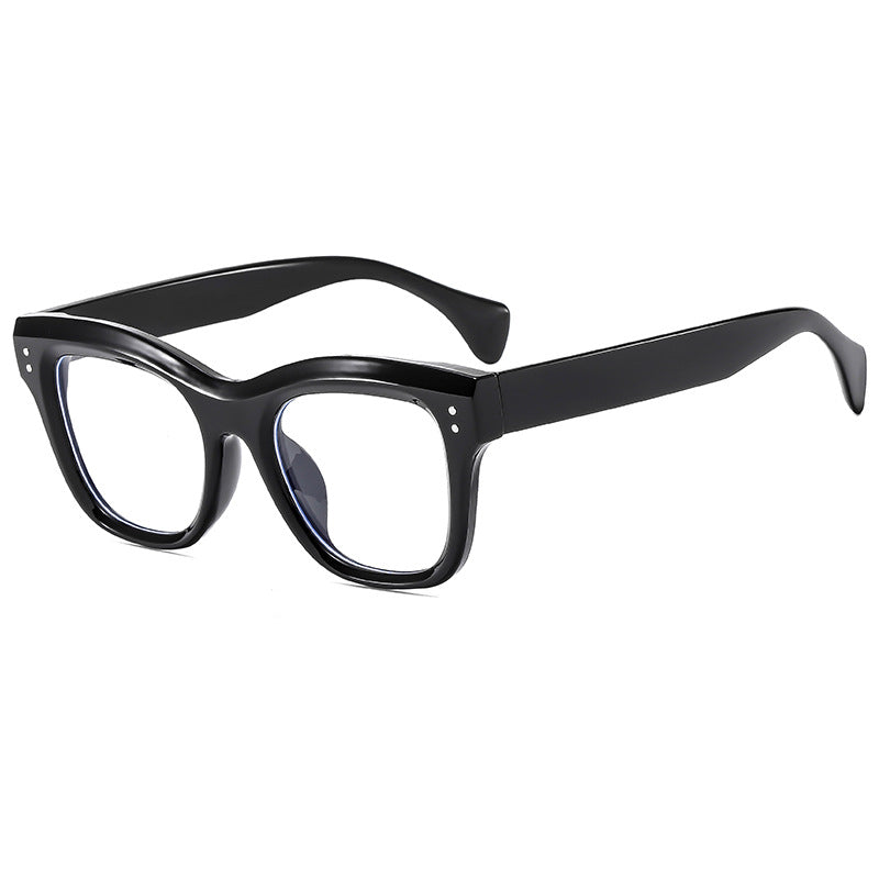 Damen modische Sonnenbrille mit markantem, kantigem Rahmen Brehn