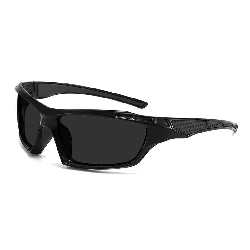 Unisex nan sportliche Wraparound-Sonnenbrille mit polarisierten, bruchsicheren Polycarbonat-Gläsern und rutschfesten Nasenpads Brehn
