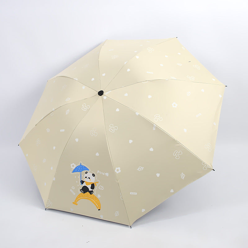 Damen Falt-Regenschirm mit verspieltem Tiermotiv Brehn