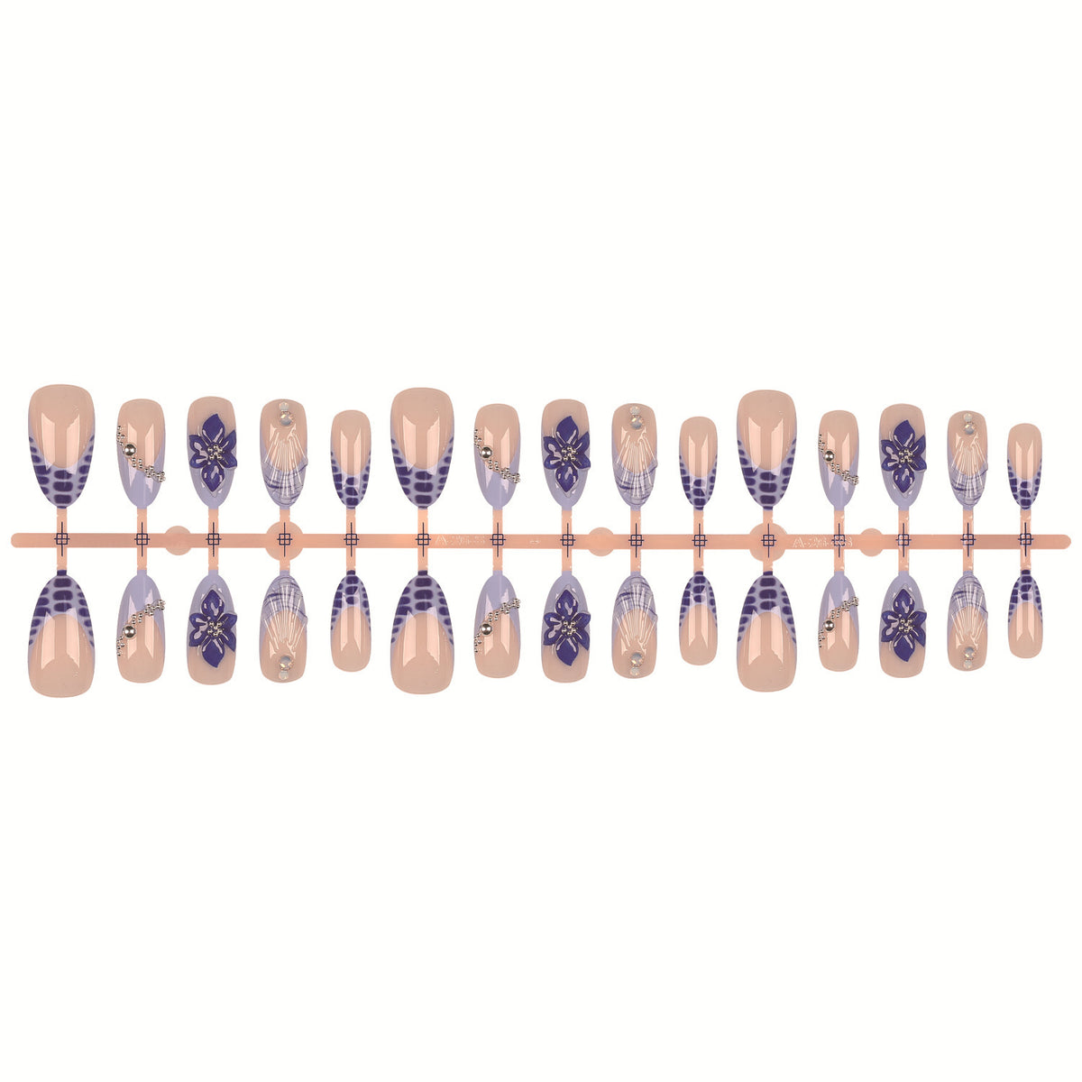 Künstlerisches Press-On Nageldekoration Set