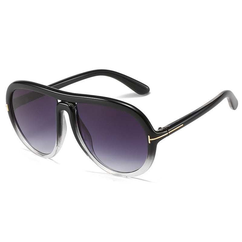 Oversized Modische Transparente Rosa Sonnenbrille Brehn